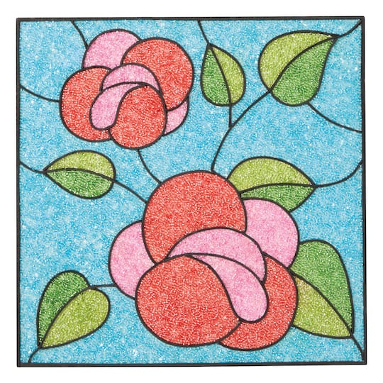 10" x 10" Rose Flowers Bead Art Kit by Make Market®